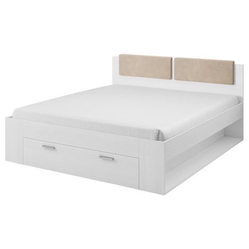 Posteľ Galaxy 50 140/200 so zásuvkami biela( abisko)