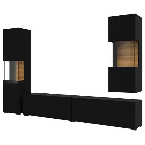 Obývacia stena veľká Ava 10 čierna