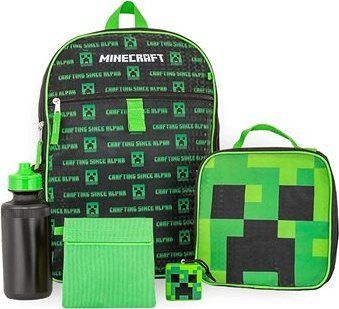 Minecraft – Mobs – Batoh, desiatový box, fľaša na pitie, prívěsok