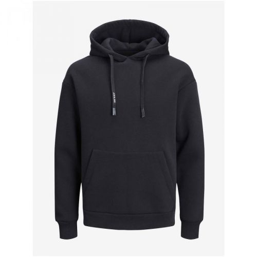 Jack & Jones Eking Black Hoodie - Mens