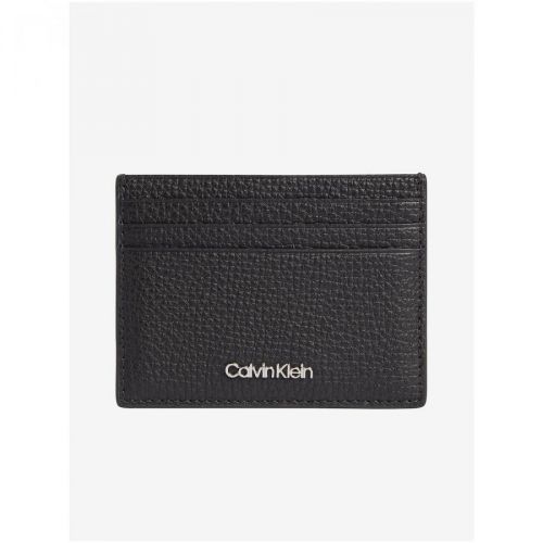 Calvin Klein Black Leather Credit Card Case - Men