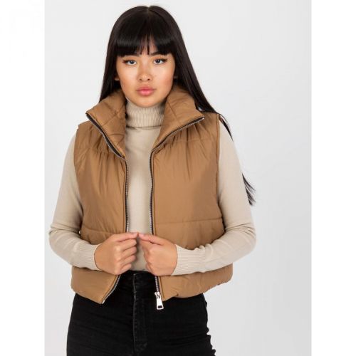 OCH BELLA light brown short down vest