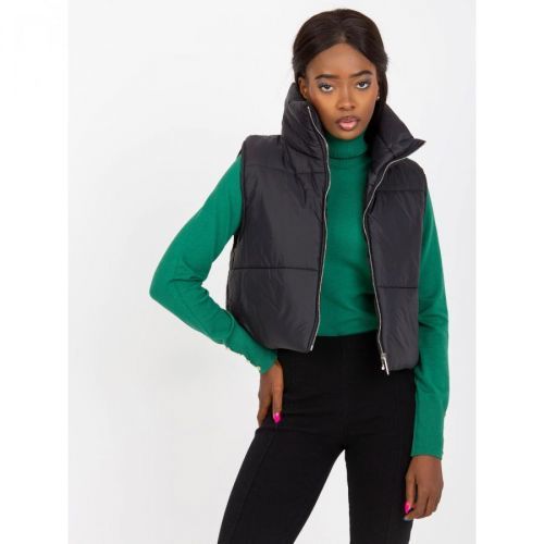 Black OCH BELLA quilted down vest