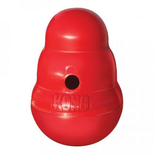 Hračka Kong Dog Wobbler, plniaca, červená, plast, S