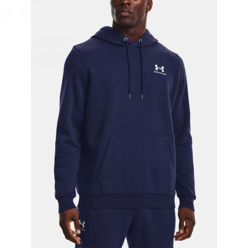 Under Armour Sweatshirt UA Essential Fleece Hoodie-NVY - Mens