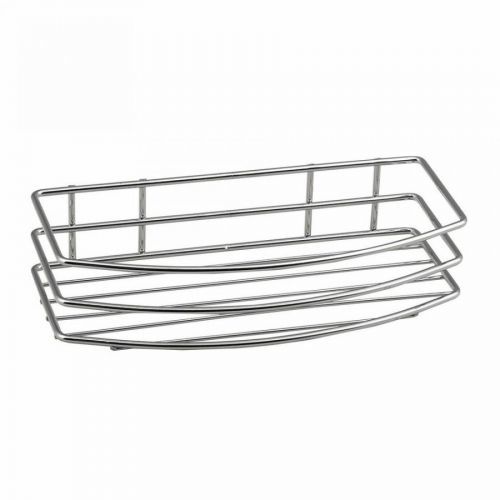 AQUALINE 37004 Chróm line drôtená polica jednoduchá, strieborná