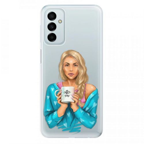 Odolné silikónové puzdro iSaprio - Coffe Now - Blond - Samsung Galaxy M23 5G