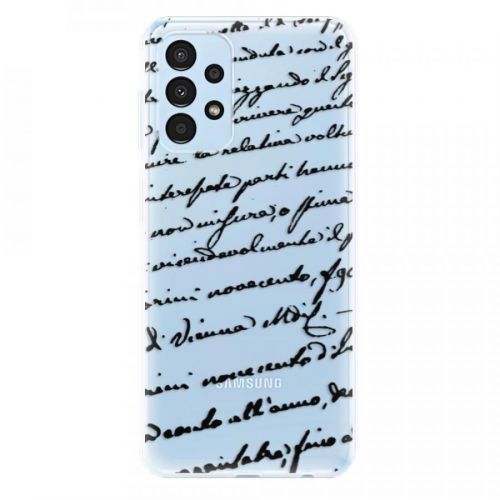 Odolné silikónové puzdro iSaprio - Handwriting 01 - black - Samsung Galaxy A13