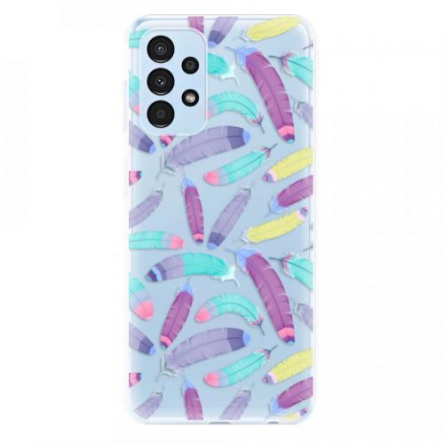 Odolné silikónové puzdro iSaprio - Feather Pattern 01 - Samsung Galaxy A13
