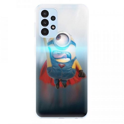 Odolné silikónové puzdro iSaprio - Mimons Superman 02 - Samsung Galaxy A13