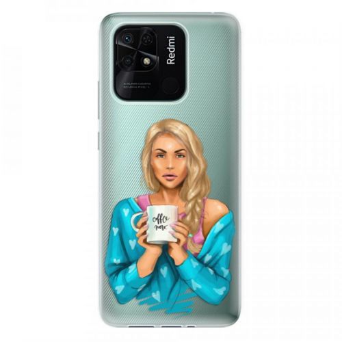 Odolné silikónové puzdro iSaprio - Coffe Now - Blond - Xiaomi Redmi 10C