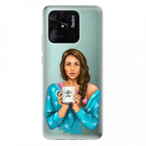 Odolné silikónové puzdro iSaprio - Coffe Now - Brunette - Xiaomi Redmi 10C
