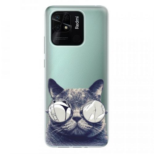 Odolné silikónové puzdro iSaprio - Crazy Cat 01 - Xiaomi Redmi 10C