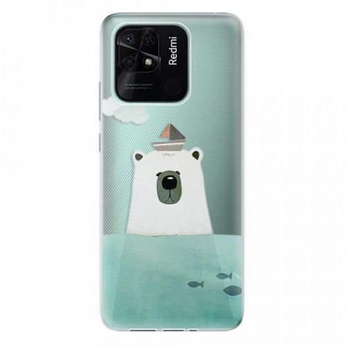 Odolné silikónové puzdro iSaprio - Bear With Boat - Xiaomi Redmi 10C