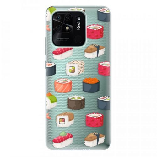 Odolné silikónové puzdro iSaprio - Sushi Pattern - Xiaomi Redmi 10C