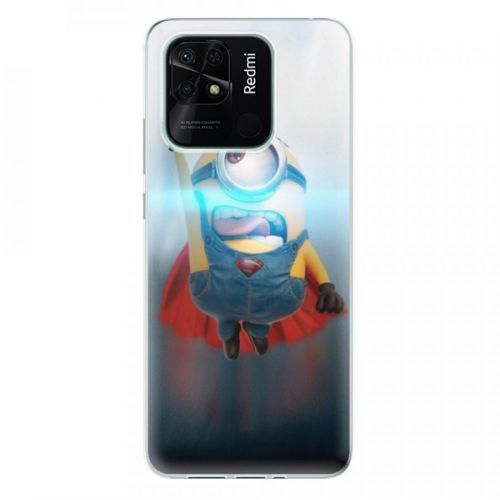 Odolné silikónové puzdro iSaprio - Mimons Superman 02 - Xiaomi Redmi 10C