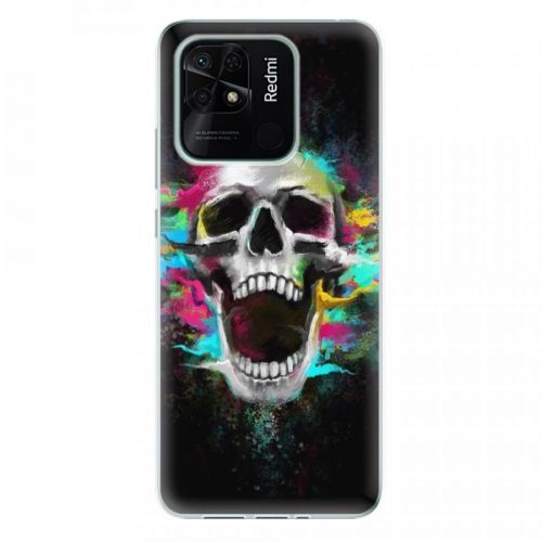 Odolné silikónové puzdro iSaprio - Skull in Colors - Xiaomi Redmi 10C