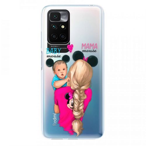 Odolné silikónové puzdro iSaprio - Mama Mouse Blonde and Boy - Xiaomi Redmi 10
