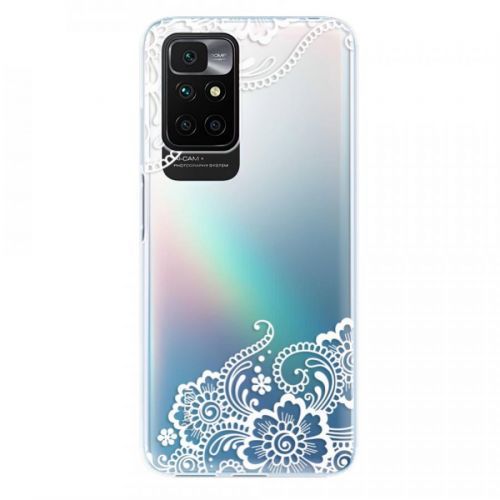 Odolné silikónové puzdro iSaprio - White Lace 02 - Xiaomi Redmi 10