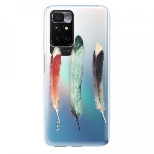 Odolné silikónové puzdro iSaprio - Three Feathers - Xiaomi Redmi 10