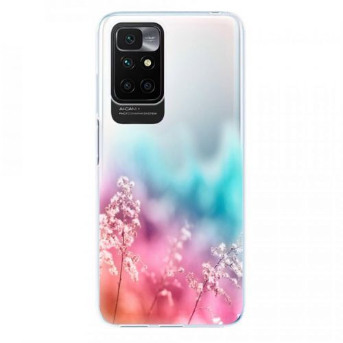Odolné silikónové puzdro iSaprio - Rainbow Grass - Xiaomi Redmi 10