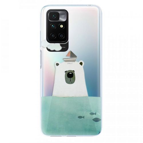 Odolné silikónové puzdro iSaprio - Bear With Boat - Xiaomi Redmi 10