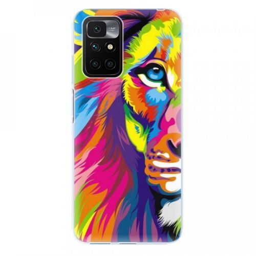 Odolné silikónové puzdro iSaprio - Rainbow Lion - Xiaomi Redmi 10
