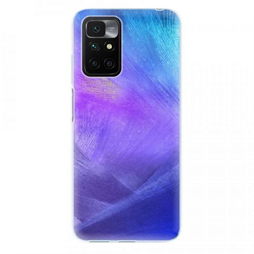 Odolné silikónové puzdro iSaprio - Purple Feathers - Xiaomi Redmi 10