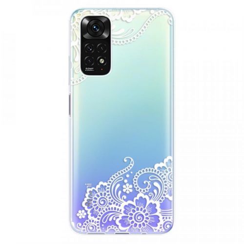 Odolné silikónové puzdro iSaprio - White Lace 02 - Xiaomi Redmi Note 11 / Note 11S