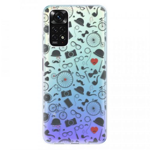 Odolné silikónové puzdro iSaprio - Vintage Pattern 01 - black - Xiaomi Redmi Note 11 / Note 11S