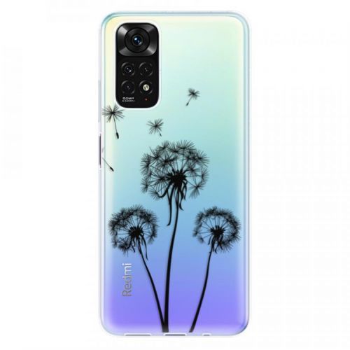 Odolné silikónové puzdro iSaprio - Three Dandelions - black - Xiaomi Redmi Note 11 / Note 11S