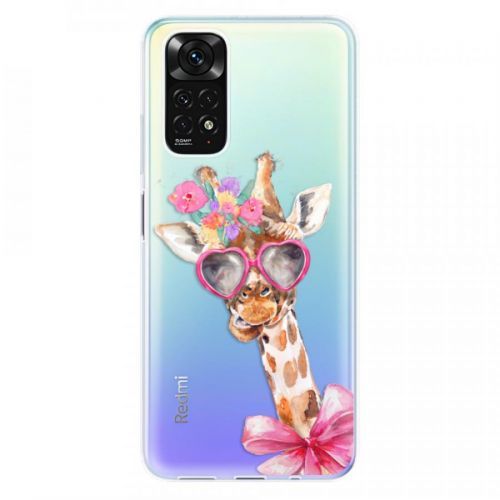 Odolné silikónové puzdro iSaprio - Lady Giraffe - Xiaomi Redmi Note 11 / Note 11S