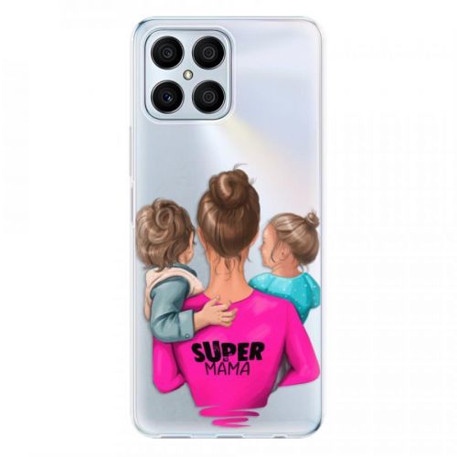 Odolné silikónové puzdro iSaprio - Super Mama - Boy and Girl - Honor X8