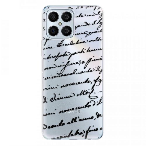 Odolné silikónové puzdro iSaprio - Handwriting 01 - black - Honor X8