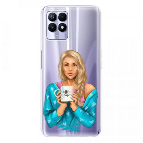 Odolné silikónové puzdro iSaprio - Coffe Now - Blond - Realme 8i