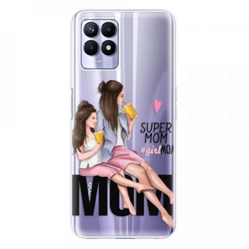 Odolné silikónové puzdro iSaprio - Milk Shake - Brunette - Realme 8i
