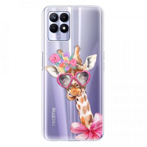 Odolné silikónové puzdro iSaprio - Lady Giraffe - Realme 8i