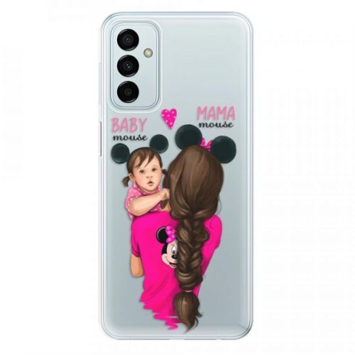 Odolné silikónové puzdro iSaprio - Mama Mouse Brunette and Girl - Samsung Galaxy M23 5G