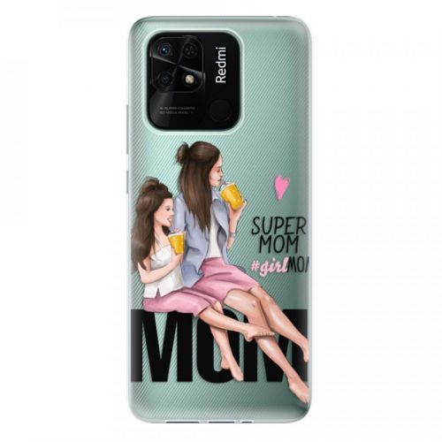Odolné silikónové puzdro iSaprio - Milk Shake - Brunette - Xiaomi Redmi 10C
