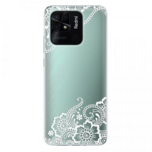 Odolné silikónové puzdro iSaprio - White Lace 02 - Xiaomi Redmi 10C