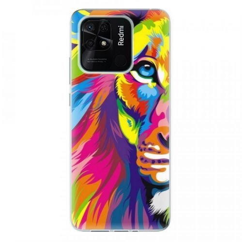 Odolné silikónové puzdro iSaprio - Rainbow Lion - Xiaomi Redmi 10C