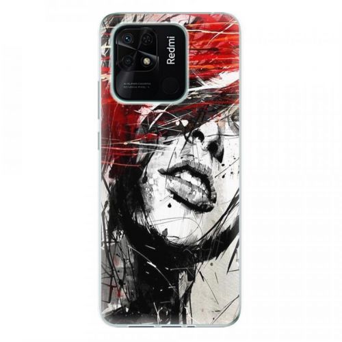 Odolné silikónové puzdro iSaprio - Sketch Face - Xiaomi Redmi 10C