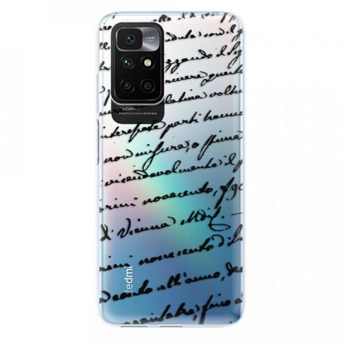 Odolné silikónové puzdro iSaprio - Handwriting 01 - black - Xiaomi Redmi 10