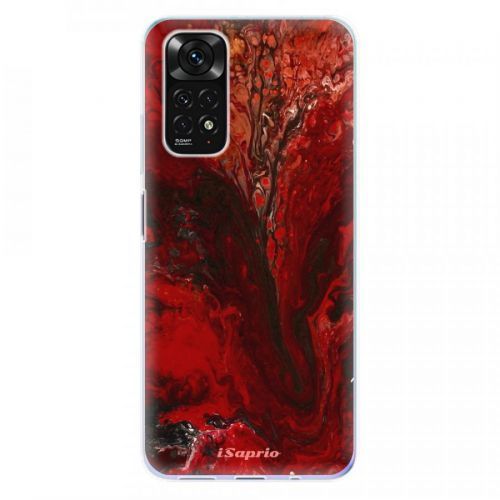 Odolné silikónové puzdro iSaprio - RedMarble 17 - Xiaomi Redmi Note 11 / Note 11S