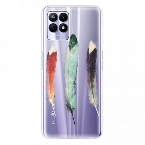 Odolné silikónové puzdro iSaprio - Three Feathers - Realme 8i