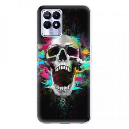 Odolné silikónové puzdro iSaprio - Skull in Colors - Realme 8i