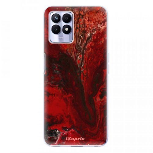 Odolné silikónové puzdro iSaprio - RedMarble 17 - Realme 8i