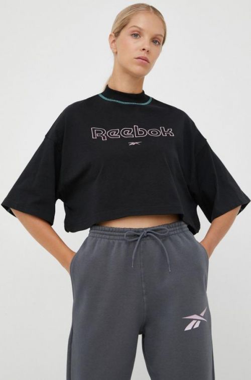 Tričko Reebok Classic dámsky, čierna farba,