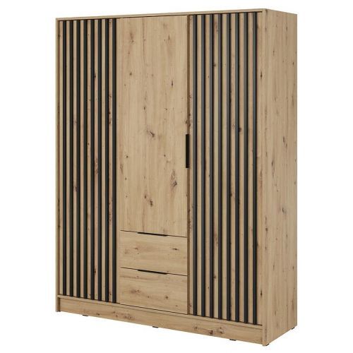 Szafa Nelly 3d Dub Artisan/Čierna