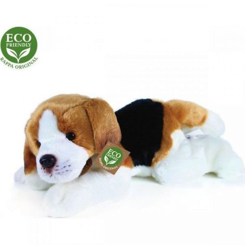 Rappa Plyšový pes Bígl ležiaci 30 cm Eco Friendly